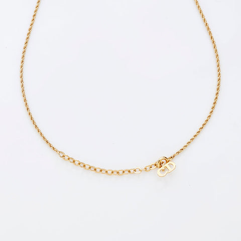 Christian Dior CD logo Necklace gold WS20262