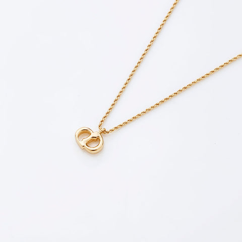 Christian Dior CD logo Necklace gold WS20262