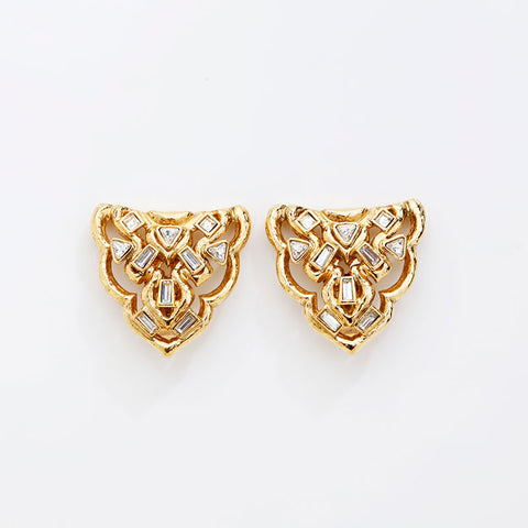 YVES SAINT LAURENT Rhinestone Earring gold WS20264