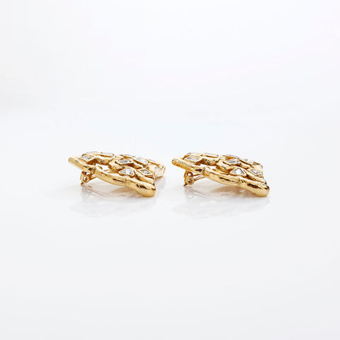 YVES SAINT LAURENT Rhinestone Earring gold WS20264