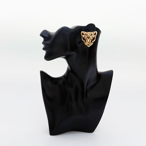 YVES SAINT LAURENT Boucle d'oreille strass or WS20264