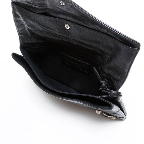 BALENCIAGA Giant envelope Clutch bag black WS20274