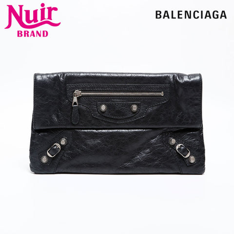 BALENCIAGA Giant envelope Clutch bag black WS20274