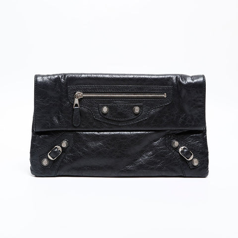 BALENCIAGA Giant envelope Clutch bag black WS20274