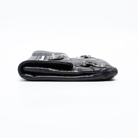 BALENCIAGA Giant envelope Clutch bag black WS20274