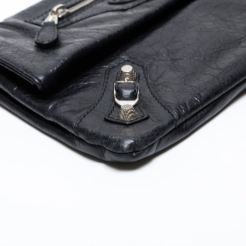 BALENCIAGA Giant envelope Clutch bag black WS20274