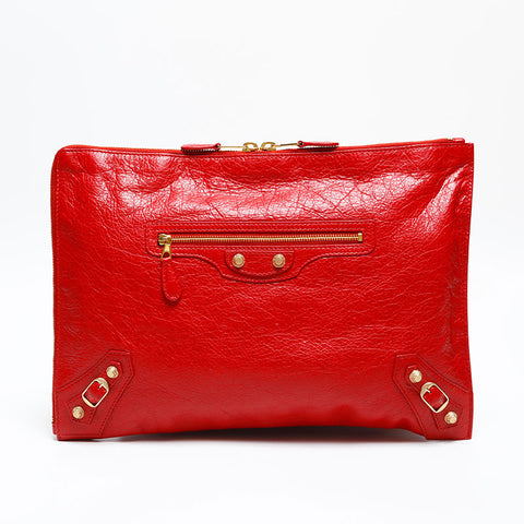 BALENCIAGA Giant envelope Clutch bag Red WS20275