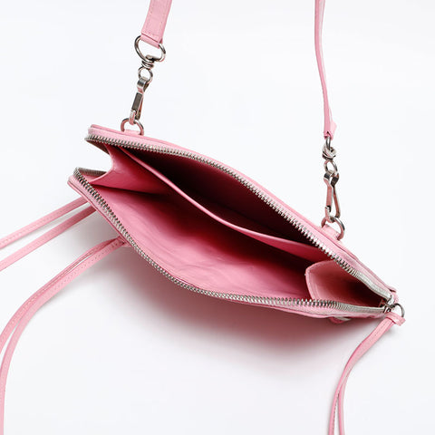 BALENCIAGA Embossed Leather Neo Classic City Shoulder Bag pink WS20276