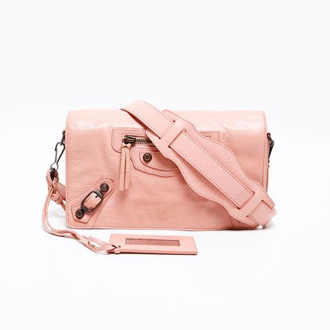 BALENCIAGA leather mini Shoulder Bag pink WS20280