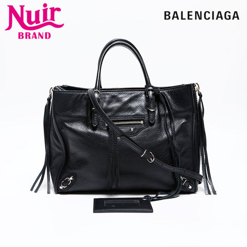 BALENCIAGA The Paper Mini 2way Shoulder Bag black WS20281