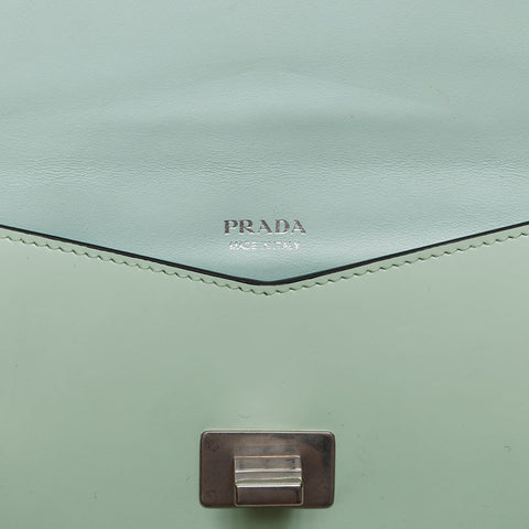 PRADA Logo clutch bag Handbag green WS20282