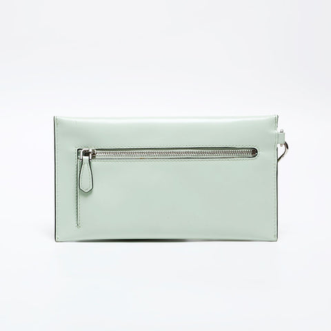 PRADA Logo clutch bag Handbag green WS20282