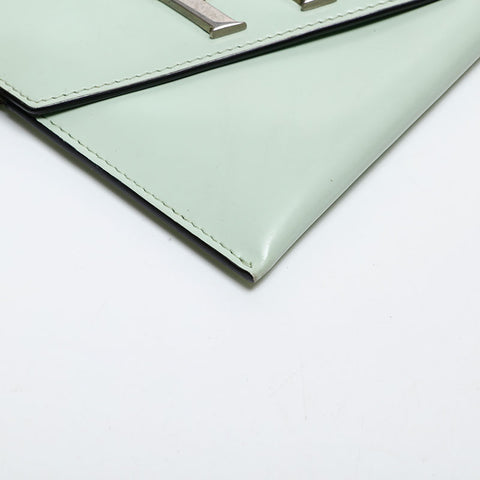 PRADA Logo clutch bag Handbag green WS20282