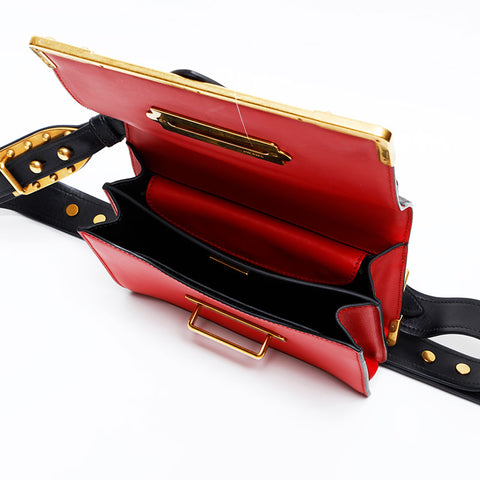 VINTAGE●PRADA●プラダ カイエ レザーショルダーバッグ PRADA CAHIER(プラダ カイエ) ショルダーバッグ・ポシェット