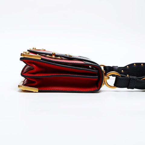 プラダ PRADA レザー カイエ ショルダーバッグ ブラック WS20284