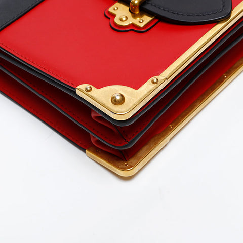 プラダ PRADA レザー カイエ ショルダーバッグ ブラック WS20284
