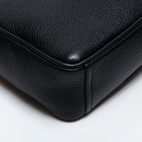 PRADA Leather Camera Bag Shoulder Bag black WS20285
