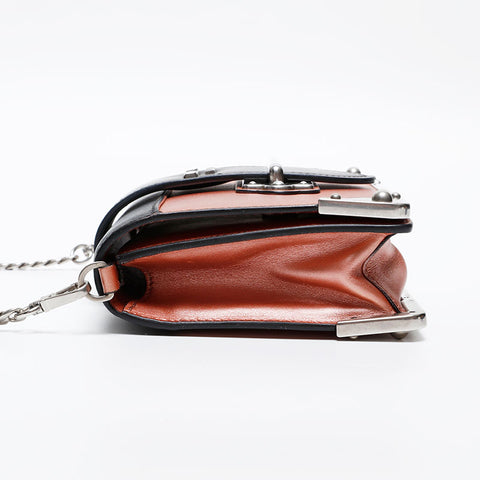 PRADA Leather Cahier Shoulder Bag pink WS20286