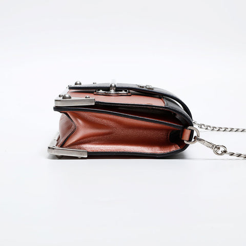PRADA Leather Cahier Shoulder Bag pink WS20286