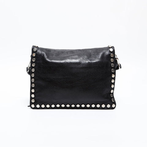 PRADA Ethiket Leather Shoulder Bag black WS20288