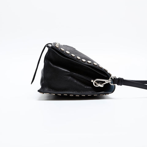PRADA Ethiket Leather Shoulder Bag black WS20288