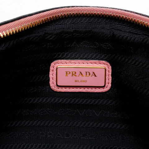 PRADA Leather Camera Bag Shoulder Bag pink WS20290
