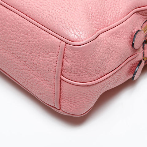 PRADA Leather Camera Bag Shoulder Bag pink WS20290
