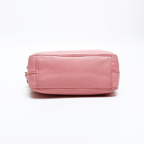 PRADA Leather Camera Bag Shoulder Bag pink WS20290