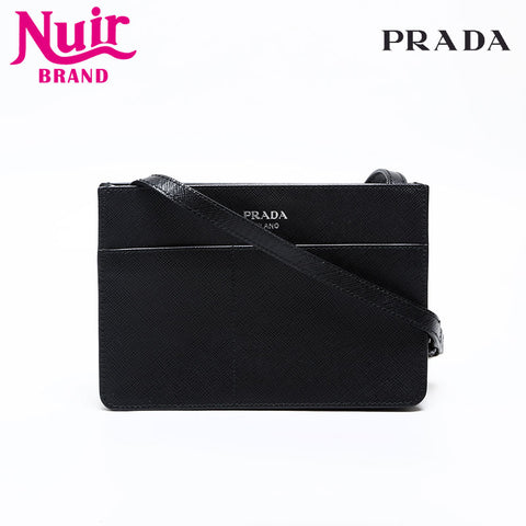 PRADA Safiano Shoulder Bag black WS20292