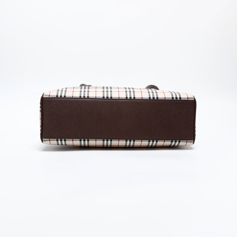 BURBERRY Check cotton Shoulder Bag beige WS20293