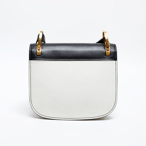 PRADA Leather Peony Shoulder Bag white WS20295