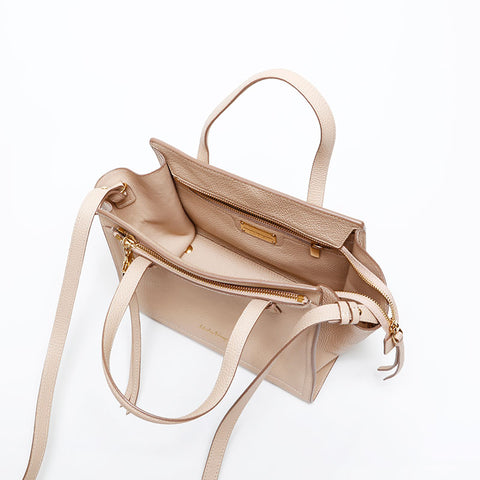 Salvatore Ferragamo Leather 2way Amy Shoulder Bag beige WS20297