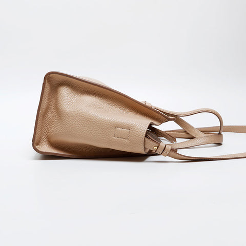 Salvatore Ferragamo Leather 2way Amy Shoulder Bag beige WS20297