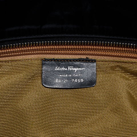 Salvatore Ferragamo Nylon logo Tote Bag black WS20298