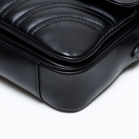 GUCCI GG Marmont Matelasse Chain Shoulder Bag black WS20300