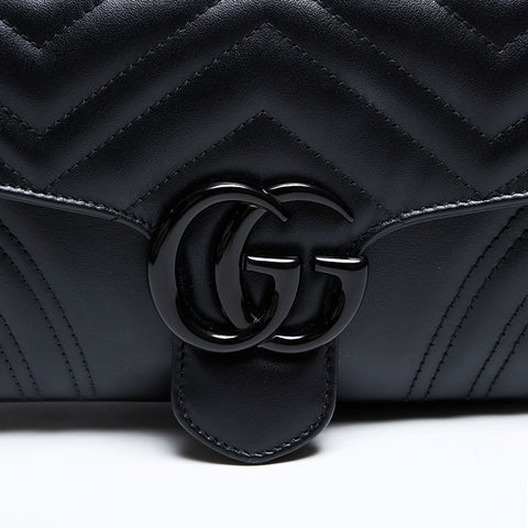 GUCCI GG Marmont Matelasse Chain Shoulder Bag black WS20300
