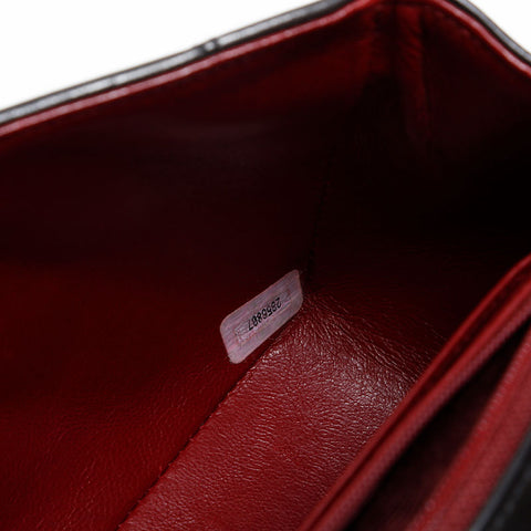 CHANEL No. 2 1991-1994 Diana Lambskin Mini 7.9" Matelasse Shoulder Bag black WS20301