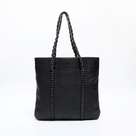CHANEL Luxury Chain 10 series 2005-2006 Tote Bag black WS20302