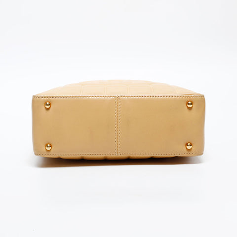 極美品 シャネル CHANEL チョコバー ココマーク 8番台 スクエア 2003-2004 ショルダーバッグ  ベージュ WS20305
