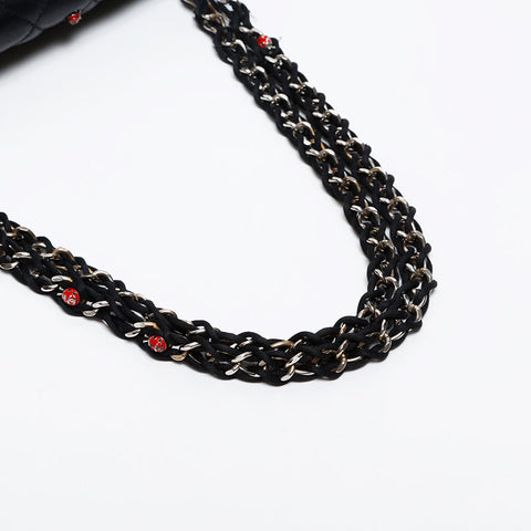 CHANEL Ladybug Matelasse Chain 9.8" 14th series 2010-2011 Shoulder Bag black WS20307