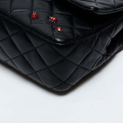 CHANEL Ladybug Matelasse Chain 9.8" 14th series 2010-2011 Shoulder Bag black WS20307