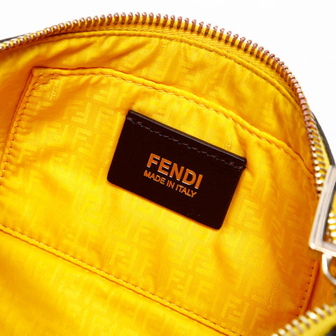 FENDI Zucca Accessory Pouch Shoulder Bag Brown WS20309