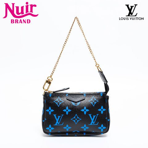 LOUIS VUITTON Monogram 2010 Mini Pochette Accessoires Pouch black WS20310