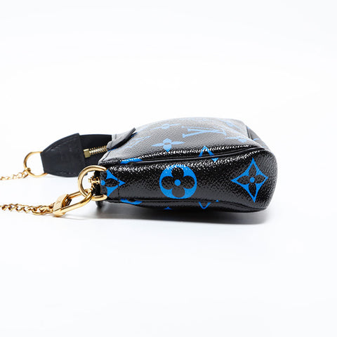 LOUIS VUITTON Monogram 2010 Mini Pochette Accessoires Pouch black WS20310