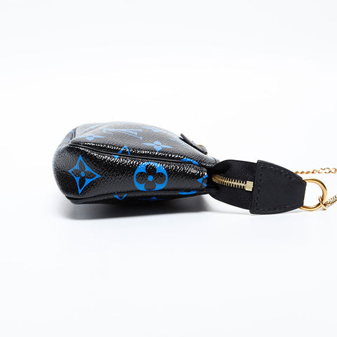 LOUIS VUITTON Monogram 2010 Mini Pochette Accessoires Pouch black WS20310