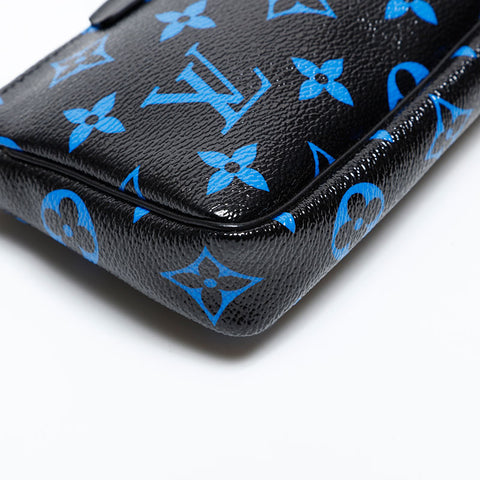 LOUIS VUITTON Monogram 2010 Mini Pochette Accessoires Pouch black WS20310