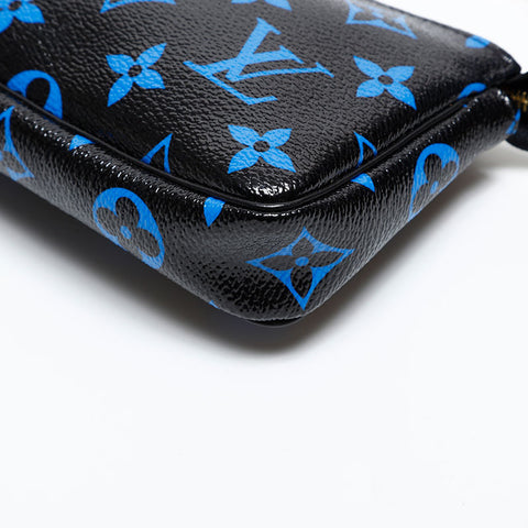 LOUIS VUITTON Monogram 2010 Mini Pochette Accessoires Pouch black WS20310