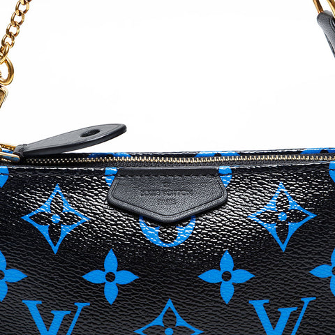 LOUIS VUITTON Monogram 2010 Mini Pochette Accessoires Pouch black WS20310