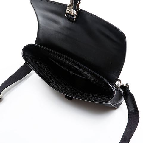 PRADA leather smartphone case Waist bag black WS20311