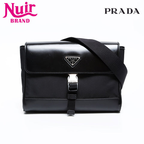 PRADA leather smartphone case Waist bag black WS20311